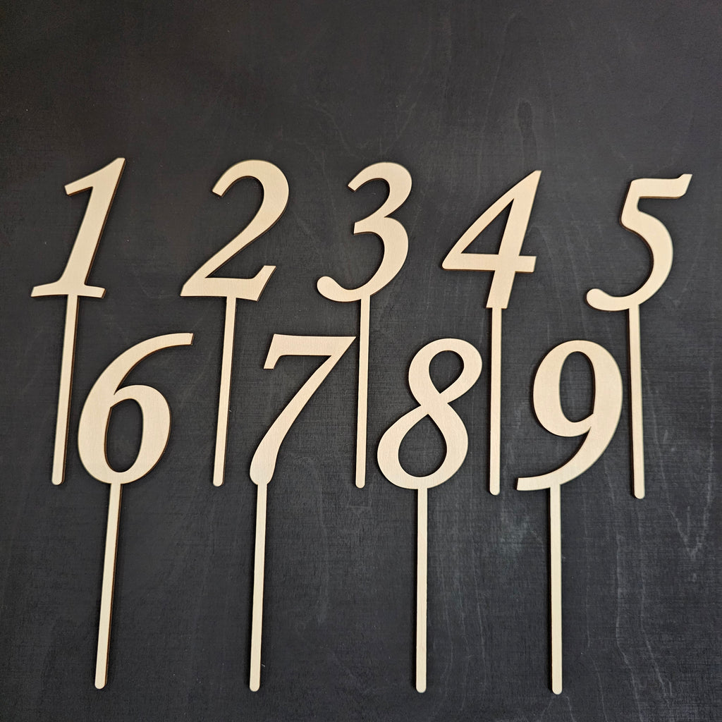 Kakkukoriste - Numero 1-9